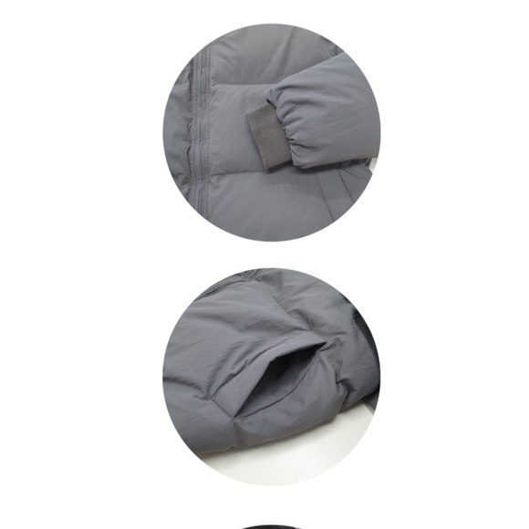 Beige oversized Puffer Jacket - Picture 3 of 6